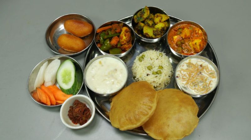 शाकाहारी थाली