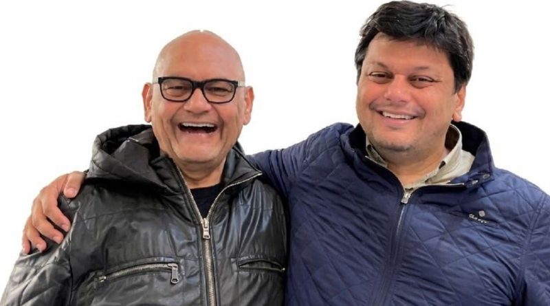 अपने बेटे के साथ वेदांता ग्रुप के चेयरमैन अनिल अग्रवाल